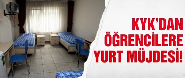2015 sonuna kadar kyk 39 yeni yurt devreye girecek