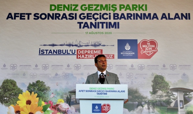 ATAŞEHİR’DE DEPREM PARKI, İBB BAŞKANI İMAMOĞLU’NUN KATILIMIYLA AÇILDI