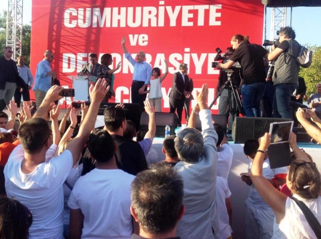 CHP'den Taksim'de Demokrasiye Karşı, Darbe Girişimi Protesto Mitingi, 2016