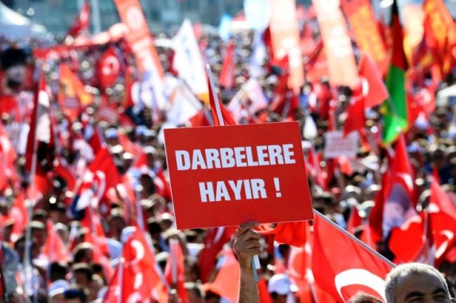 CHP'den Taksim'de Demokrasiye Karşı, Darbe Girişimi Protesto Mitingi, 2016