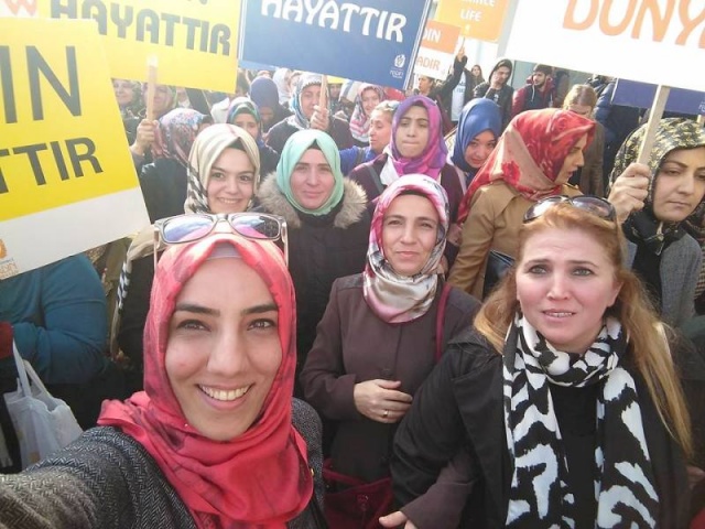 Ak Parti Kadına Şiddeti Protosto Yürüyüşü Taksim 2016