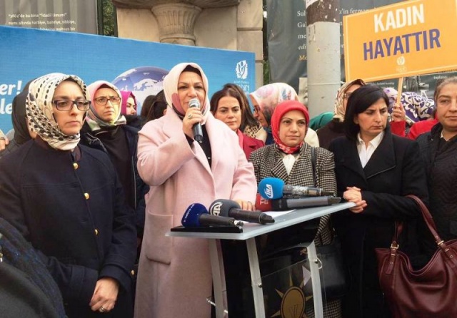 Ak Parti Kadına Şiddeti Protosto Yürüyüşü Taksim 2016