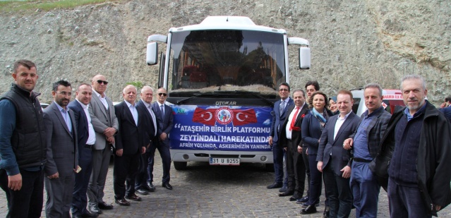 ATAŞEHİR BİRLİK PLATFORMU ZEYTİNDALI HAREKATINDA AFRİN YOLUNDA MEHMETÇİĞİMİZİN YANINDA