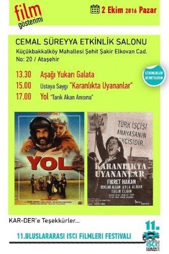 Ataşehir 11. Uluslararası İşçi Filmleri Festivali