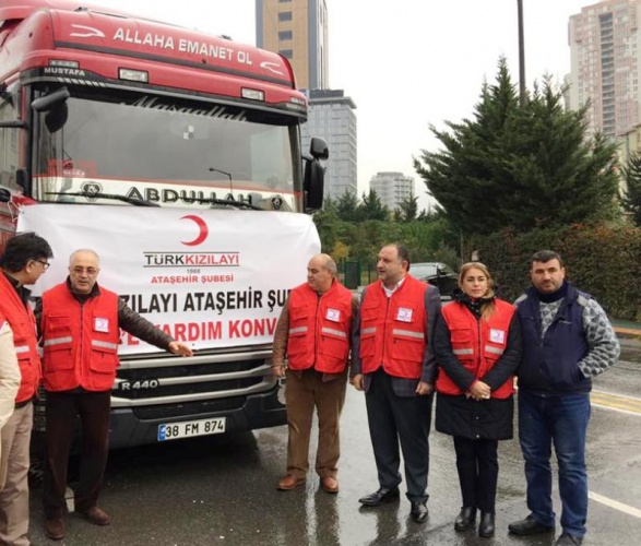 Ataşehir Kızılayı, Suriye Halep'e Yardım Yolladı 2016