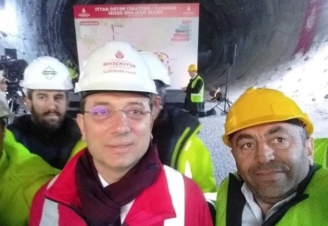 Ekrem İmamoğlu Dudullu Bostancı Metro Hattı inşaatında incelemelerde bulundu