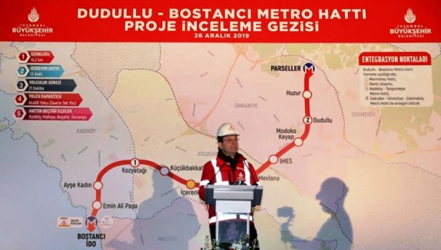 Ekrem İmamoğlu Dudullu Bostancı Metro Hattı inşaatında incelemelerde bulundu