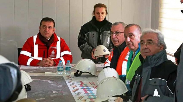 Ekrem İmamoğlu Dudullu Bostancı Metro Hattı inşaatında incelemelerde bulundu