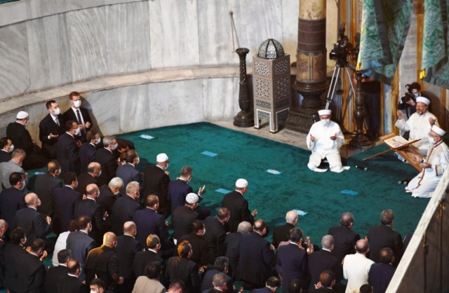 Ayasofya Cami İbadete Açılış Fotoları