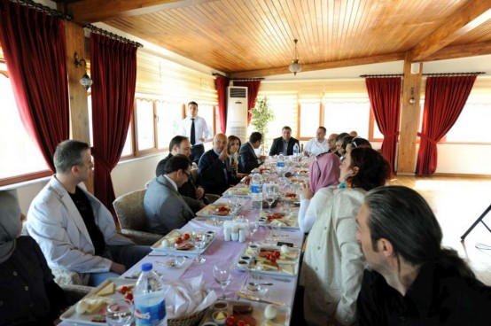BASIN DANIŞMANLARI EHMET ALİ BİRAND'I AĞIRLADI