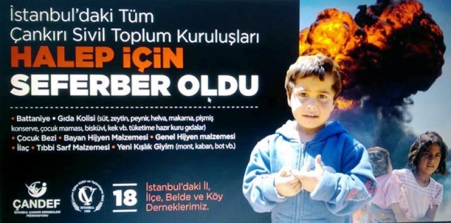 İstanbul Çankırı Sivil Toplum Kuruluşları Halep İçin Seferber Oldu 2016