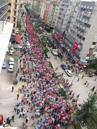 Çankırı Teröre Lanet Yürüyüşü 2015