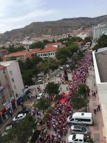 Çankırı Teröre Lanet Yürüyüşü 2015