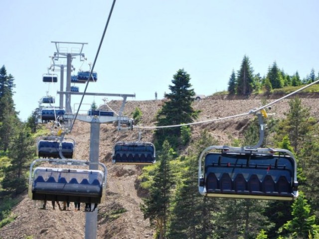 Ilgaz Dağı Yurdun Tepe Kayak Merkezi telesiyej Testi Başladı