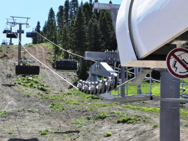 Ilgaz Dağı Yurdun Tepe Kayak Merkezi telesiyej Testi Başladı