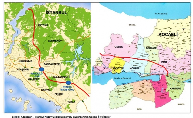 Adapazarı, İstanbul Kuzey Demiryolu Projesi