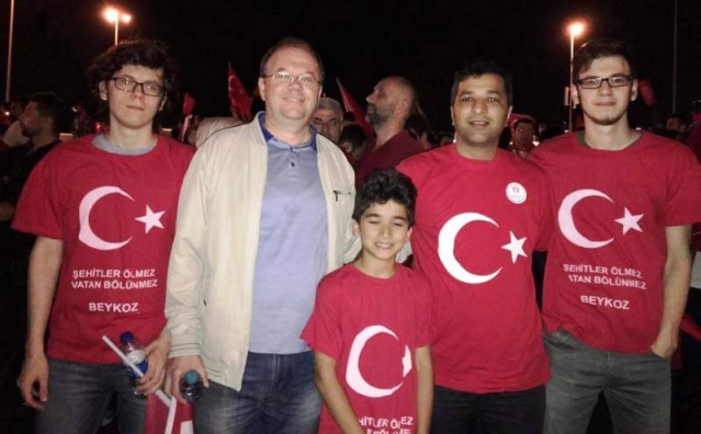 İstanbul Bogaziçi Köprüsü, Darbe girişimi Protesto Yürüyüşü 2016
