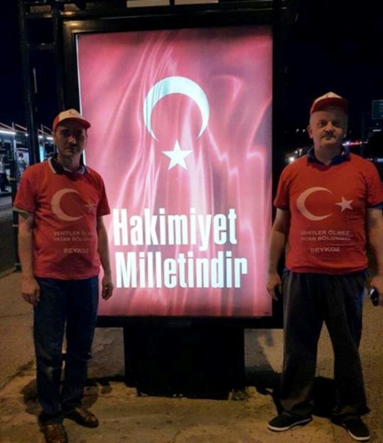 İstanbul Bogaziçi Köprüsü, Darbe girişimi Protesto Yürüyüşü 2016