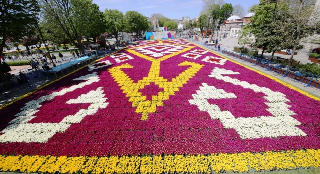 İstanbul Lale Festivali, Canlı Lale Halı Resimleri 2017
