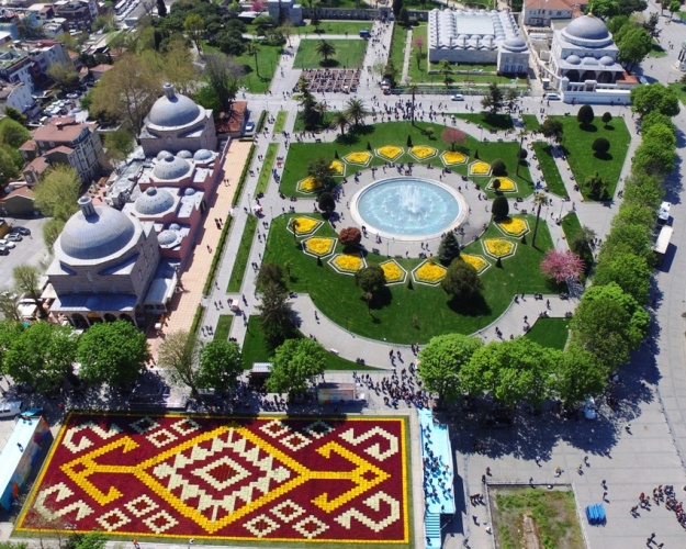 İstanbul Lale Festivali, Canlı Lale Halı Resimleri 2017