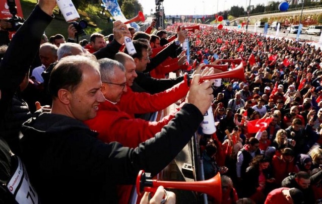 İSTANBUL, BAŞKAN EKREM İMAMOĞLU İLE BİRLİKTE KOŞTU