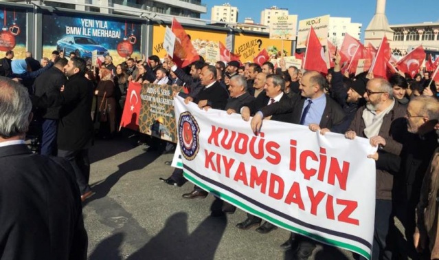 İsrail Amerika, Kudüs İşgali Ataşehir'de Protesto Edildi 2017