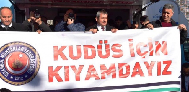 İsrail Amerika, Kudüs İşgali Ataşehir'de Protesto Edildi 2017