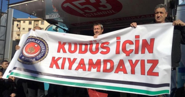İsrail Amerika, Kudüs İşgali Ataşehir'de Protesto Edildi 2017