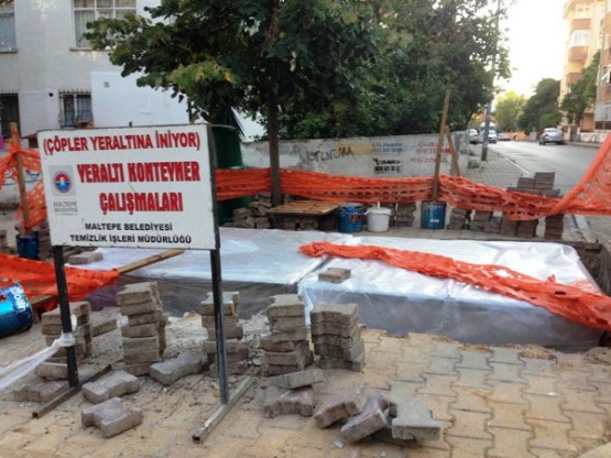 Maltepe'de çöpler yeraltına iniyor