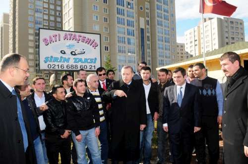 TAYYİP ERDOĞAN, BATI ATAŞEHİR ŞİRİN TAKSİ ZİYARETİ