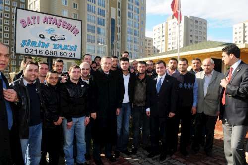TAYYİP ERDOĞAN, BATI ATAŞEHİR ŞİRİN TAKSİ ZİYARETİ