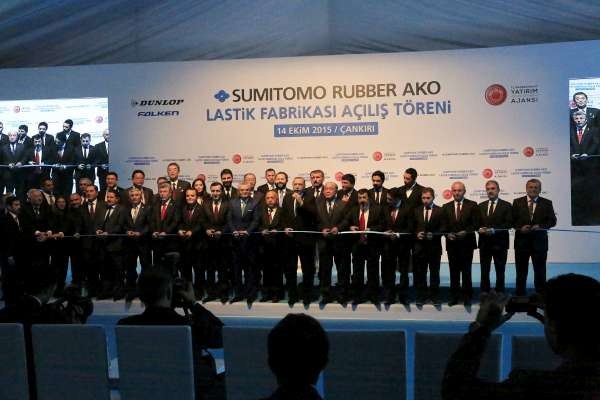 Cumhurbaşkanı Tayyip Erdoğan Çankırı Lastik Fabrikası açılışı,2015