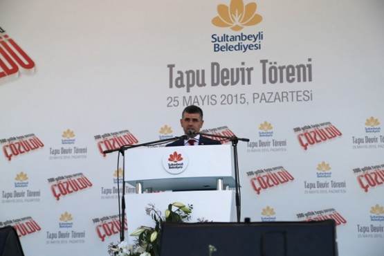 Sultanbeyli Tapu Töreni, Tayyip Erdogan 2015