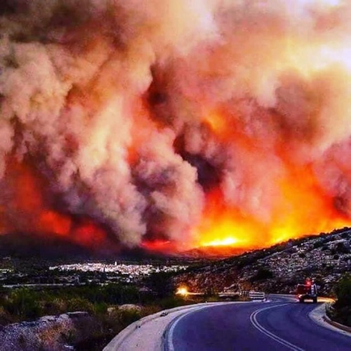 Yunanistan Doğal Afet, Orman Yangını 2018