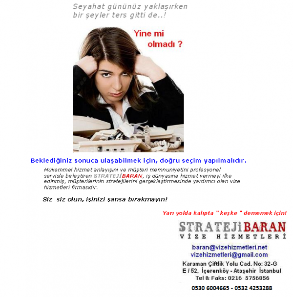 STRATEJİ BARAN  Vize Hizmetleri