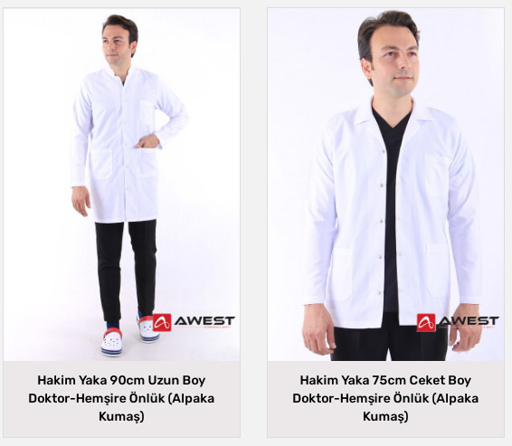 AWEST Doktor Hemşire Forması Doktor Hemşire Önlüğü