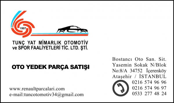 TUNÇ YAT MİMARLIK OTOMOTİV VE SPOR FAALİYETLERİ