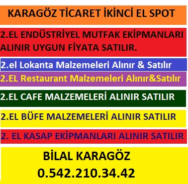 Karagöz Ticaret 2. El Lokanta,cafe,restaurant Malzemeleri