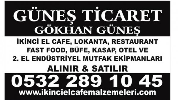 Güneş Ticaret, 2.el Lokanta Malzemeleri