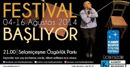 12. KADIKÖY BELEDİYESİ TİYATRO FESTİVALİ BAŞLIYOR
