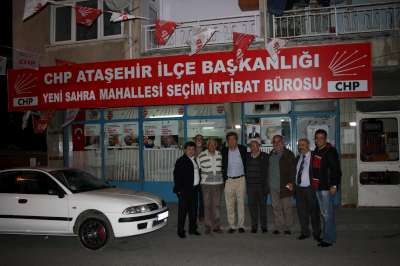 KADİR GÖKMEN ÖGÜT CHP YENİSAHRA SEÇİM BÜROSUNU ZİYARET ETTİ