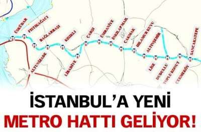 İstanbul Anadolu Yakası'na yeni metro hattı