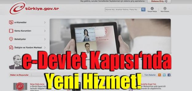 e-Devlet‘den Engel Yok Projesi