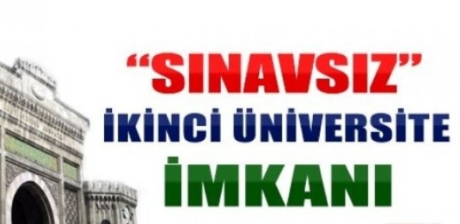 Sınavsız İkinci Üniversite Başvuruları Nasıl Yapılacak