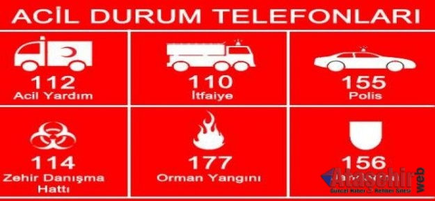ACİL TELEFONLAR