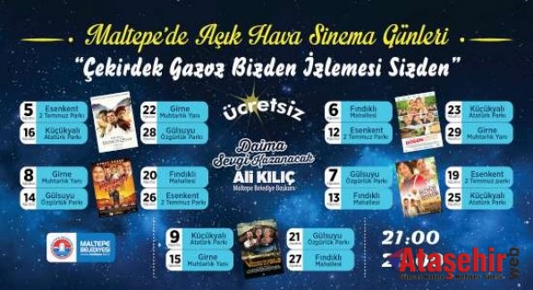 Yıldızların altında sinema keyfi, 5 mahallede, 5 film