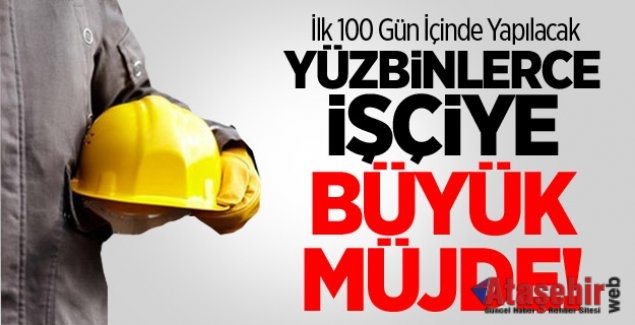 Taşeron işçilere müjdeli haber