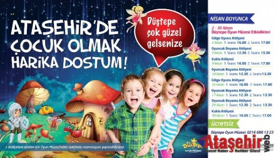 Nisan’da  Çocuklar Ataşehir’de eğlenecek