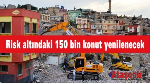 Risk altındaki 150 bin konut yenilenecek