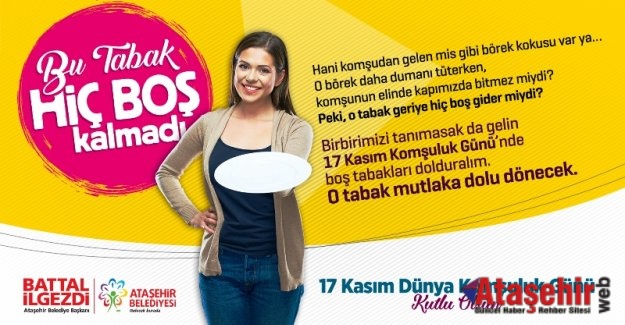 ATAŞEHİR'DE BU TABAK BOŞ KALMASIN!
